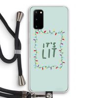It's Lit: Samsung Galaxy S20 Transparant Hoesje met koord