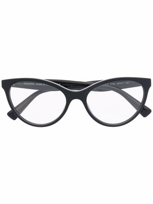 VALENTINO GARAVANI EYEWEAR lunettes de vue VA3013 à monture papillon - Noir