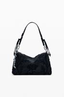 Middelgrote tas met 3D-reliëf - BLACK - U Middelgrote tas met 3D-reliëf - BLACK - U