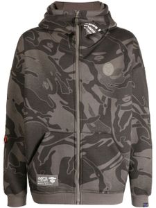 AAPE BY *A BATHING APE® hoodie zippé à motif camouflage - Vert