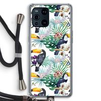 Tukans: Oppo Find X3 Transparant Hoesje met koord