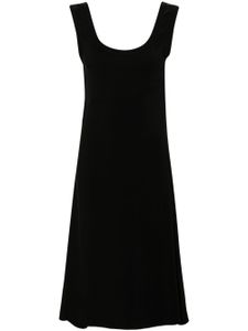 Jil Sander scoop-neck midi dress - Noir