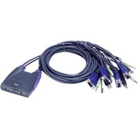 ATEN 4-poorts USB VGA-/audiokabel KVM-switch (0,9 m, 1,2 m) - thumbnail