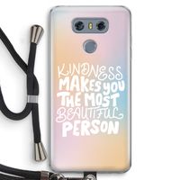 The prettiest: LG G6 Transparant Hoesje met koord The prettiest: LG G6 Transparant Hoesje met koord