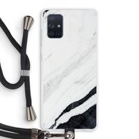 Elegante marmer: Samsung Galaxy A71 Transparant Hoesje met koord Elegante marmer: Samsung Galaxy A71 Transparant Hoesje met koord