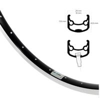 Ryde Velg 28 inch 622 andra 30 zwart geslepen zijkant 36