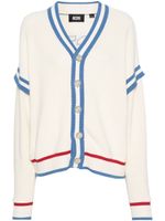 GCDS cardigan à patch logo - Blanc