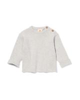 HEMA Newborn Shirt Rib Grijsmelange (grijsmelange)