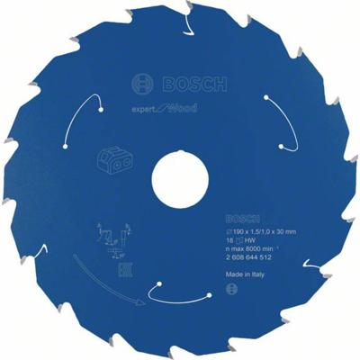 Bosch Accessories Bosch Power Tools 2608644512 Cirkelzaagblad 190 x 30 mm Aantal tanden: 18 1 stuk(s)