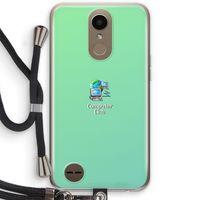 Win98: LG K10 (2017) Transparant Hoesje met koord