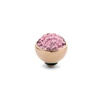 Melano Twisted Shiny Steentje Light Rose | Rosé