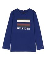 Tommy Hilfiger Junior sweat en coton à logo imprimé - Bleu - thumbnail