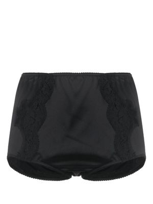 Dolce & Gabbana culotte à détails de dentelle - Noir