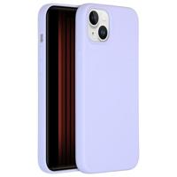 Accezz Liquid Silicone Backcover met MagSafe iPhone 15 Plus Telefoonhoesje Paars
