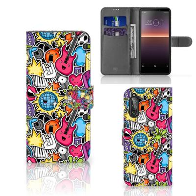 Sony Xperia 10 II | Wallet Case | met Pasjes | Punk Rock