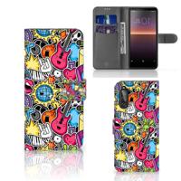 Sony Xperia 10 II | Wallet Case | met Pasjes | Punk Rock