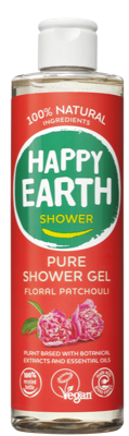 Happy Earth 100% Natural Shower Gel Floral Patchouli