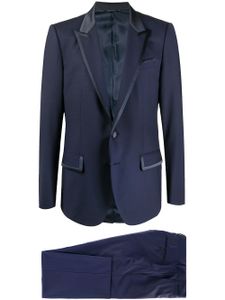 Dolce & Gabbana costume à revers crantés - Bleu