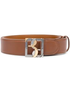 Billionaire ceinture en cuir à boucle logo - Marron