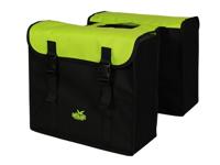 Greenlands dubbele tas, zwart-groen. afmeting 38x34x13cm. totaalinhoud 35l Greenlands dubbele tas, zwart-groen. afmeting 38x34x13cm. totaalinhoud 35l