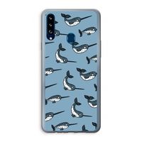 Narwhal: Samsung Galaxy A20s Transparant Hoesje