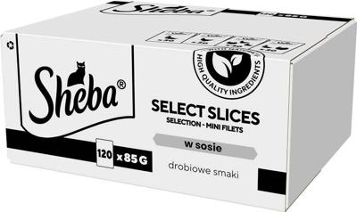SHEBA Select Slices Poultry flavors - nat kattenvoer - 120 x 85g