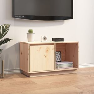 Tv-meubel 74x35x44 cm massief grenenhout