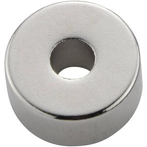 TRU COMPONENTS TC-12260100 Permanente magneet Ring (Ø x h) 13 mm x 6 mm Grenstemperatuur (max.): 100 °C