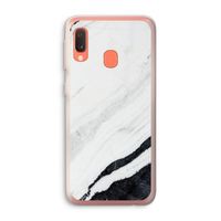 Elegante marmer: Samsung Galaxy A20e Transparant Hoesje