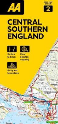 Wegenkaart - landkaart 2 Road Map Britain Engeland Centraal Zuid | AA Publishing
