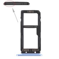 SIM-kaarthouder + SIM-kaarthouder / Micro SD-kaart lade voor HTC U Ultra (blauw)
