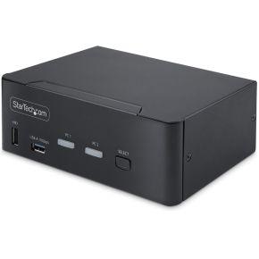 StarTech.com 2-Port Dual-Monitor DisplayPort KVM Switch, 8K 60Hz / 4K 144Hz, DP 1.4, 2x USB 10Gbps P
