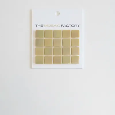 The Mosaic Factory Amsterdam Mozaiek Tegel Vierkant - Licht Creme Glas Parelmoer Serie 322x322 mm