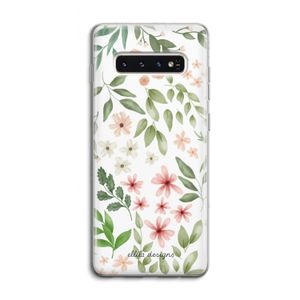 Botanical sweet flower heaven: Samsung Galaxy S10 4G Transparant Hoesje