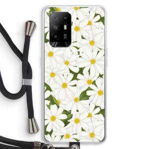 Summer Daisies: Oppo A94 5G Transparant Hoesje met koord