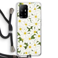 Summer Daisies: Oppo A94 5G Transparant Hoesje met koord