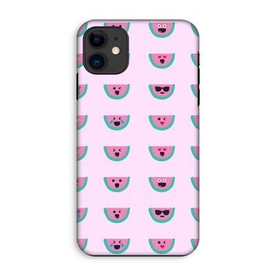 Smiley watermeloenprint: iPhone 11 Tough Case
