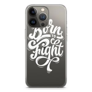 Born to Fight: iPhone 13 Pro Transparant Hoesje