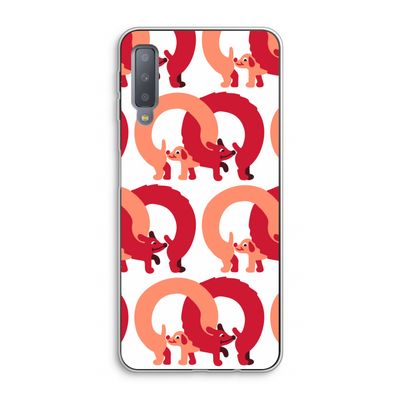 Dogs: Samsung Galaxy A7 (2018) Transparant Hoesje