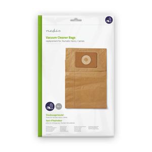 Nedis Stofzuigerzak | 10 Stuks | Papier | voor Numatic | Bruin | 1 stuks - DUBG110NUM10 DUBG110NUM10