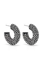 Amina Muaddi boucles d'oreilles Cameron serties de cristaux - Noir - thumbnail