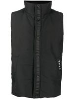 White Mountaineering gilet réversible à col montant - Noir