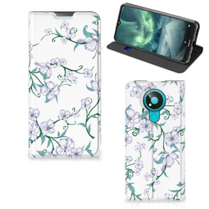 Nokia 3.4 Uniek Smart Cover Blossom White