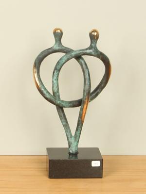 Bronzen beeld Verbondenheid, 22 cm