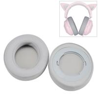 2 stuks voor Razer kraken 7 1 v2 Pro hoofdtelefoon kussen spons grijs netto cover earmuffs vervanging oorkussens