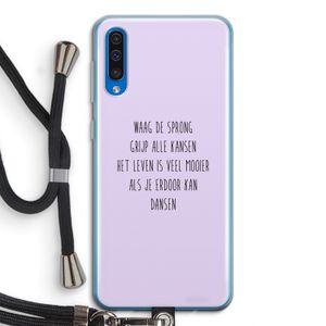 Sprong: Samsung Galaxy A50 Transparant Hoesje met koord