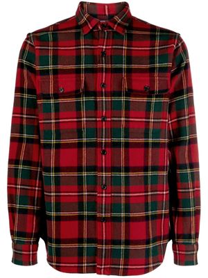 Polo Ralph Lauren chemise en laine à motif tartan - Rouge