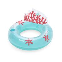 Bestway Opblaasbaar Wiel met Handvatten en Rugsteun Koraal D117 cm Strand en Zwembad 43730