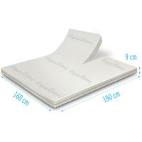 Splittopper Organic Cotton Koudschuim 160x190 dikte 9 cm - thumbnail