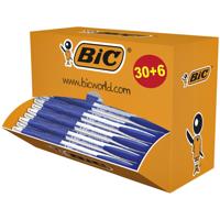 Balpen bic atlantis classic grip clic m blauw